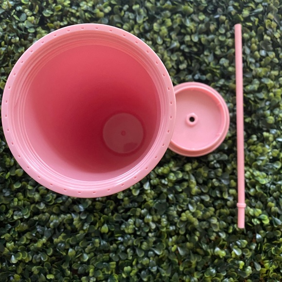 Starbucks Pink Holographic Iridescent Palm Leaf Pinecone Christmas edition venti - Picture 3 of 6